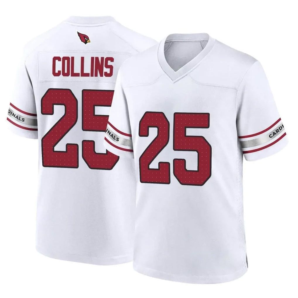 Johmsee A.Cardinals #25 Zaven Collins Player White Home Game Stitched Jerseys