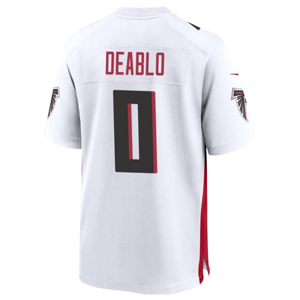 Johmsee A.Falcons #0 Divine Deablo Player White Home Game Stitched Jerseys