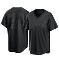 Johmsee Athletics #21 Tyler Soderstrom Player Black Replica Pitch Fashion Stitched Jersey