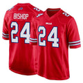 Johmsee B.Bills #24 Cole Bishop Player Red Home Game Stitched Jerseys