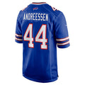 Johmsee B.Bills #44 Joe Andreessen Player Royal Home Game Stitched Jerseys