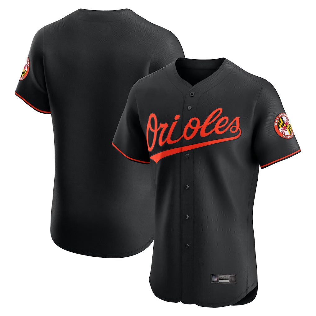 Johmsee B.Orioles Black Limited Elite Home Game Blank Player Stitched Jerseys
