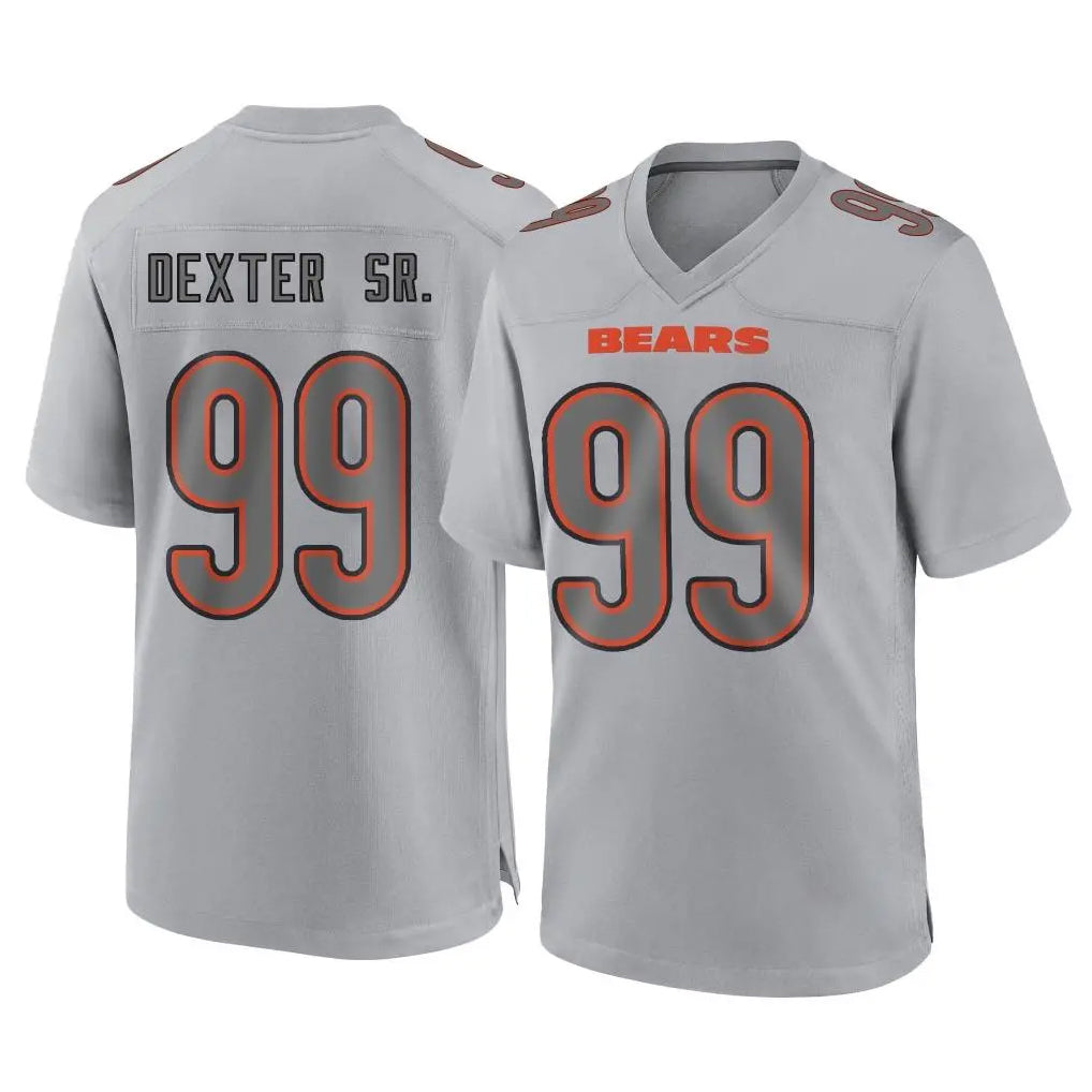 Johmsee C.Bears #99 Gervon Dexter Sr. Player Gray Atmosphere Fashion Game Stitched Jerseys