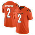 Johmsee C.Bengals #2 Evan McPherson Player Orange Vapor Untouchable Limited Home Game Stitched Jerseys