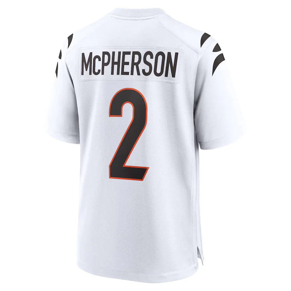 Johmsee C.Bengals #2 Evan McPherson Player White Home Game Stitched Jerseys