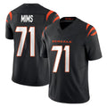 Johmsee C.Bengals #71 Amarius Mims Player Black Vapor F.U.S.E. Limited Home Game Stitched Jerseys