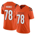 Johmsee C.Bengals #78 Anthony Munoz Player Orange Vapor F.U.S.E. Limited Home Game Stitched Jerseys