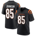 Johmsee C.Bengals #85 Chad Johnson Player Black Home Game Stitched Jerseys
