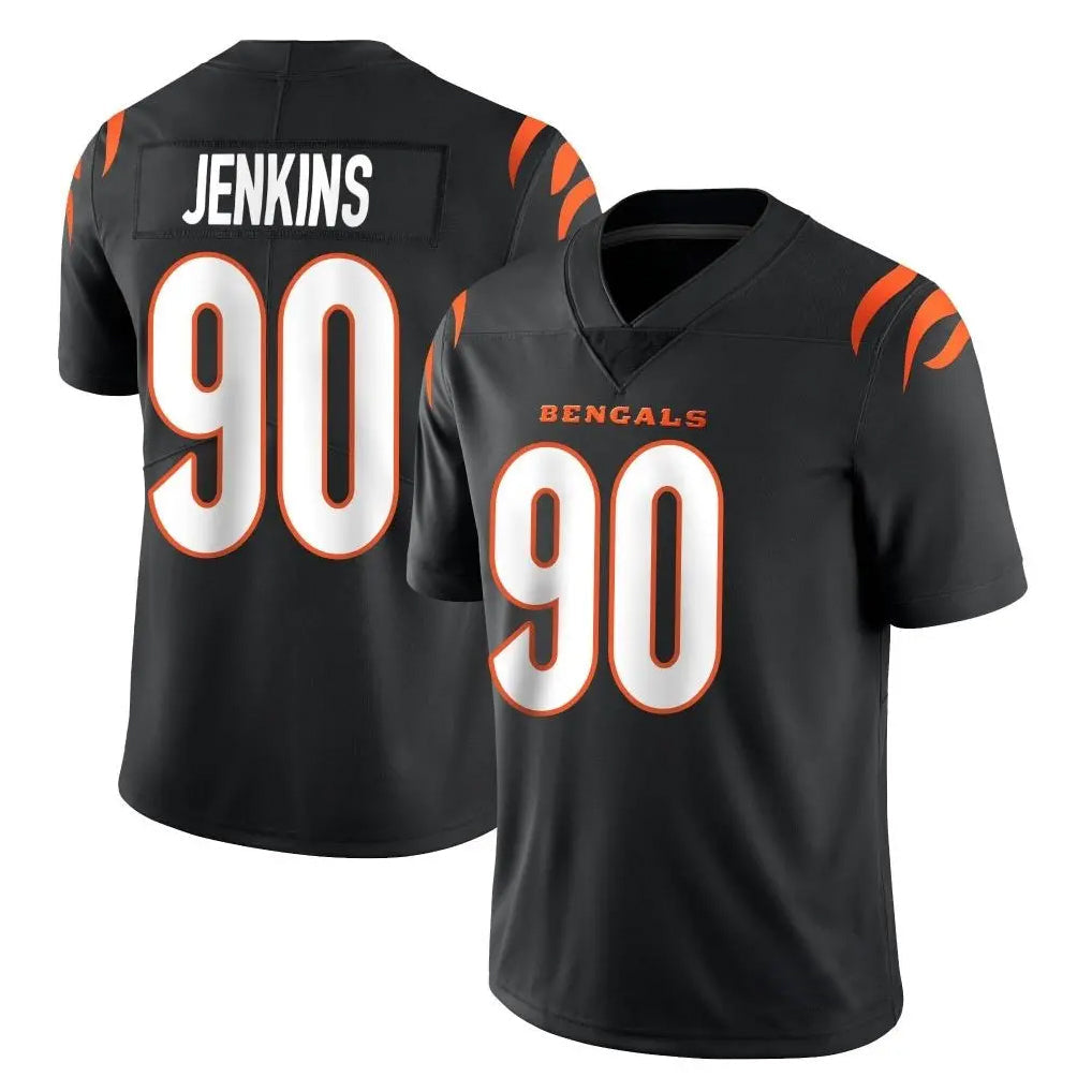 Johmsee C.Bengals #90 Kris Jenkins Jr Player Black Vapor Untouchable Limited Home Game Stitched Jerseys