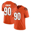 Johmsee C.Bengals #90 Kris Jenkins Jr Player Orange Vapor Untouchable Limited Home Game Stitched Jerseys