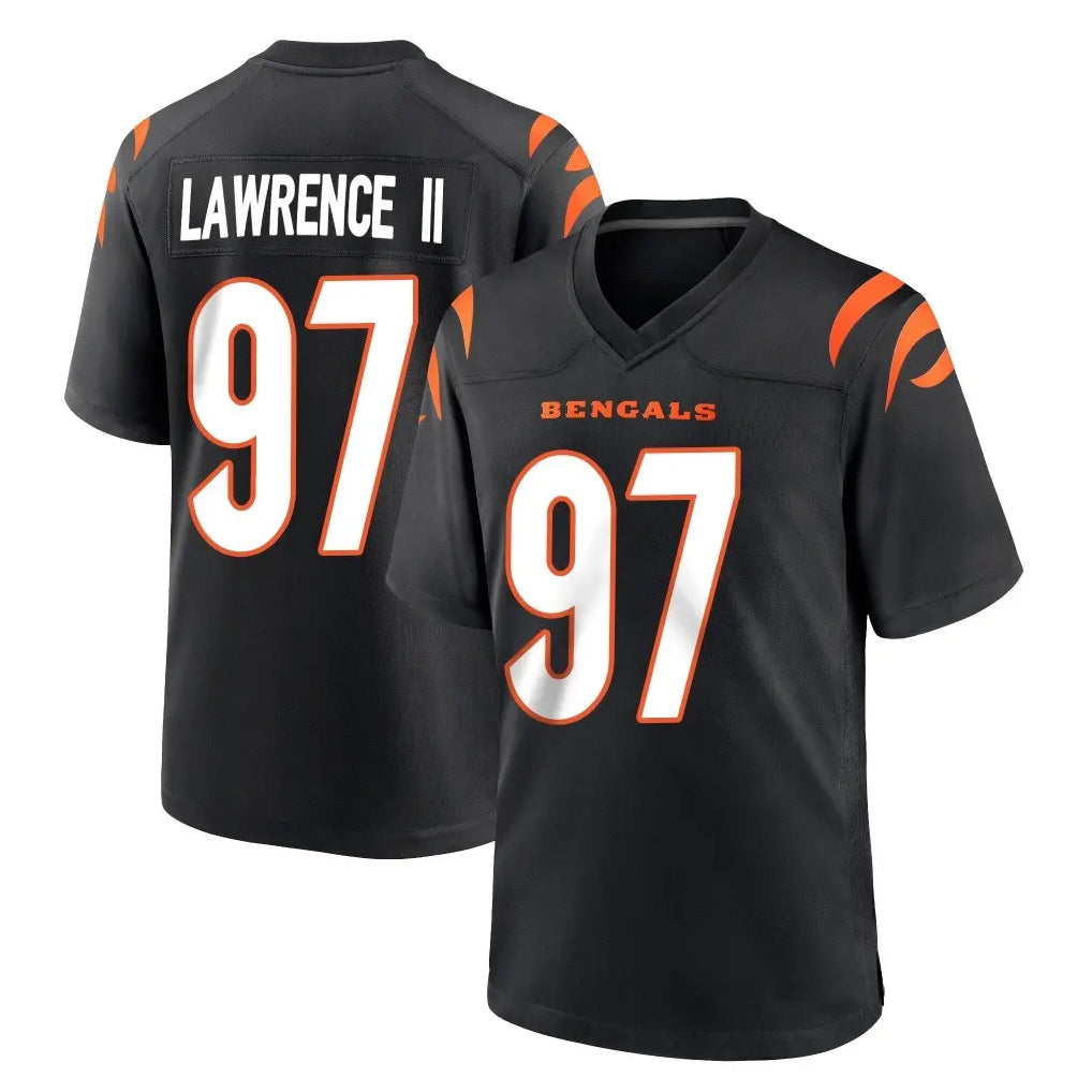 Johmsee C.Bengals #97 Dexter Lawrence II Player Black Home Game Stitched Jerseys