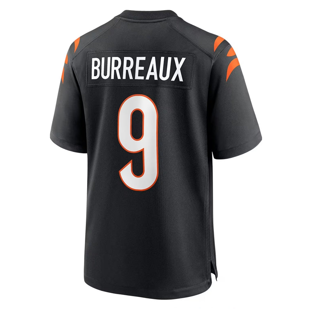 Johmsee C.Bengals #9 Joe Burrow Player Black Home Game Stitched Jerseys