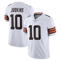 Johmsee C.Browns #10 Quinshon Judkins Player White Vapor Untouchable Limited Home Game Stitched Jerseys