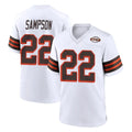 Johmsee C.Browns #22 Dylan Sampson Player White Alternate Home Game Stitched Jerseys