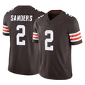 Johmsee C.Browns #2 Shedeur Sanders Player Brown Vapor F.U.S.E. Limited Home Game Stitched Jerseys