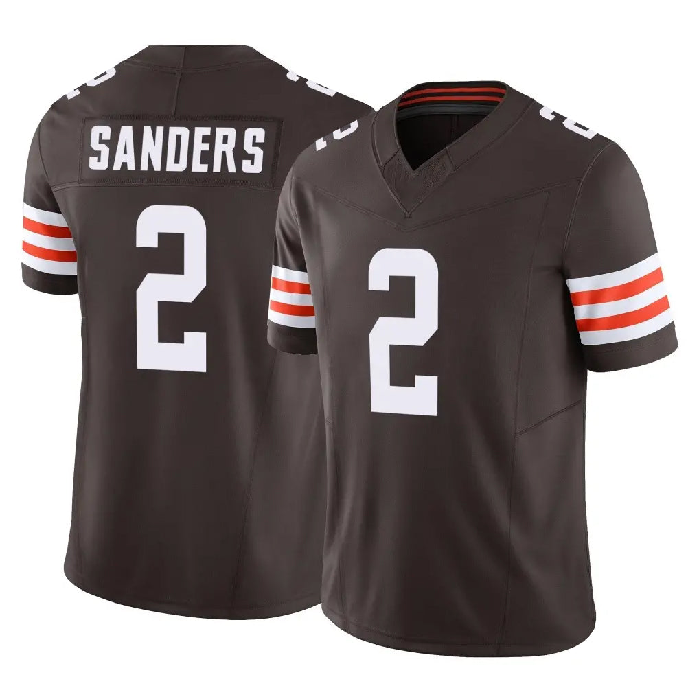 Johmsee C.Browns #2 Shedeur Sanders Player Brown Vapor F.U.S.E. Limited Home Game Stitched Jerseys