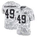 Johmsee C.Browns #49 Carson Schwesinger Player Arctic Camo Salute to Service Limited Home Game Stitched Jerseys