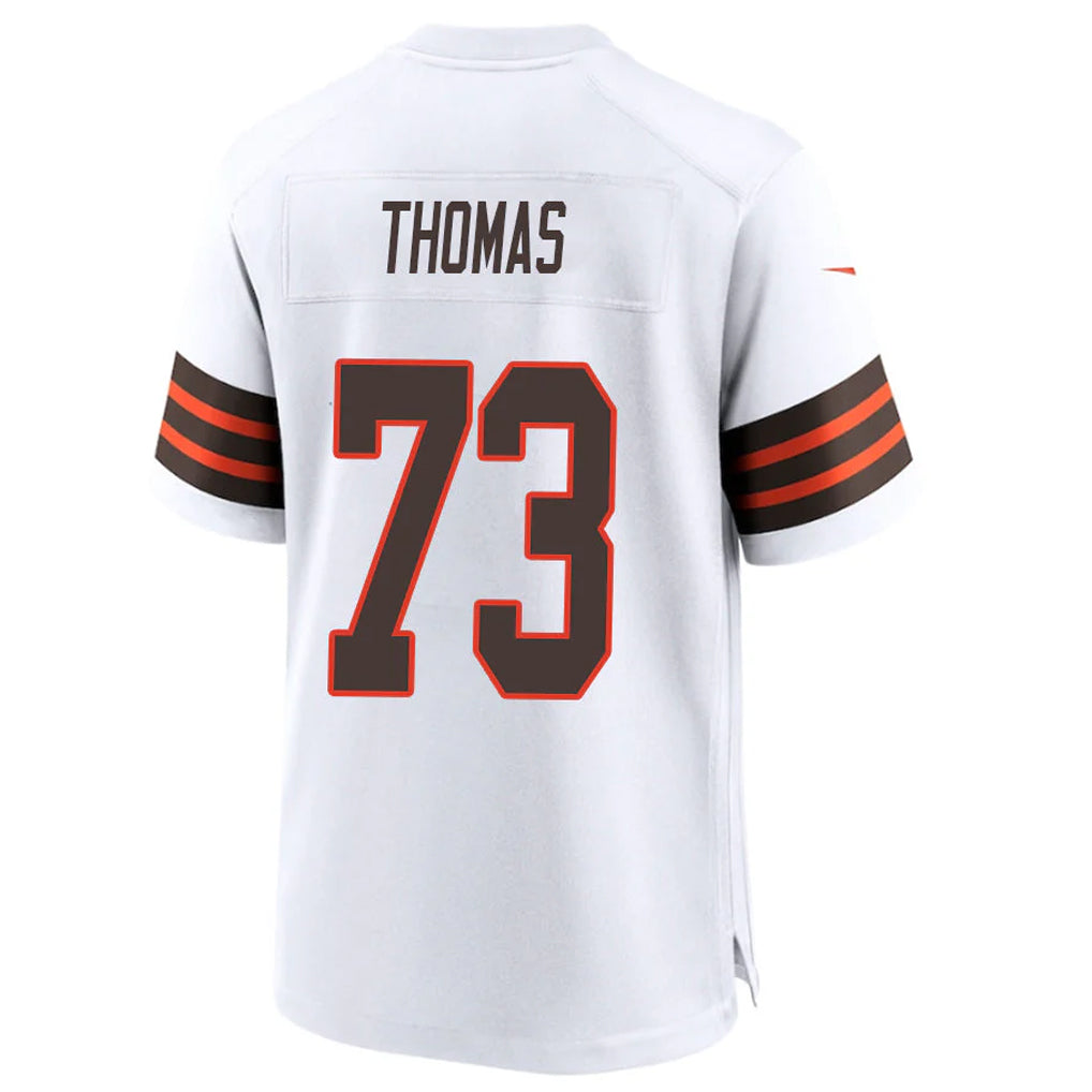 Johmsee C.Browns #73 Joe Thomas Player White Alternate Home Game Stitched Jerseys