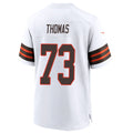 Johmsee C.Browns #73 Joe Thomas Player White Alternate Home Game Stitched Jerseys
