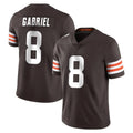 Johmsee C.Browns #8 Dillon Gabriel Player Brown Color Vapor Untouchable Limited Home Game Stitched Jerseys