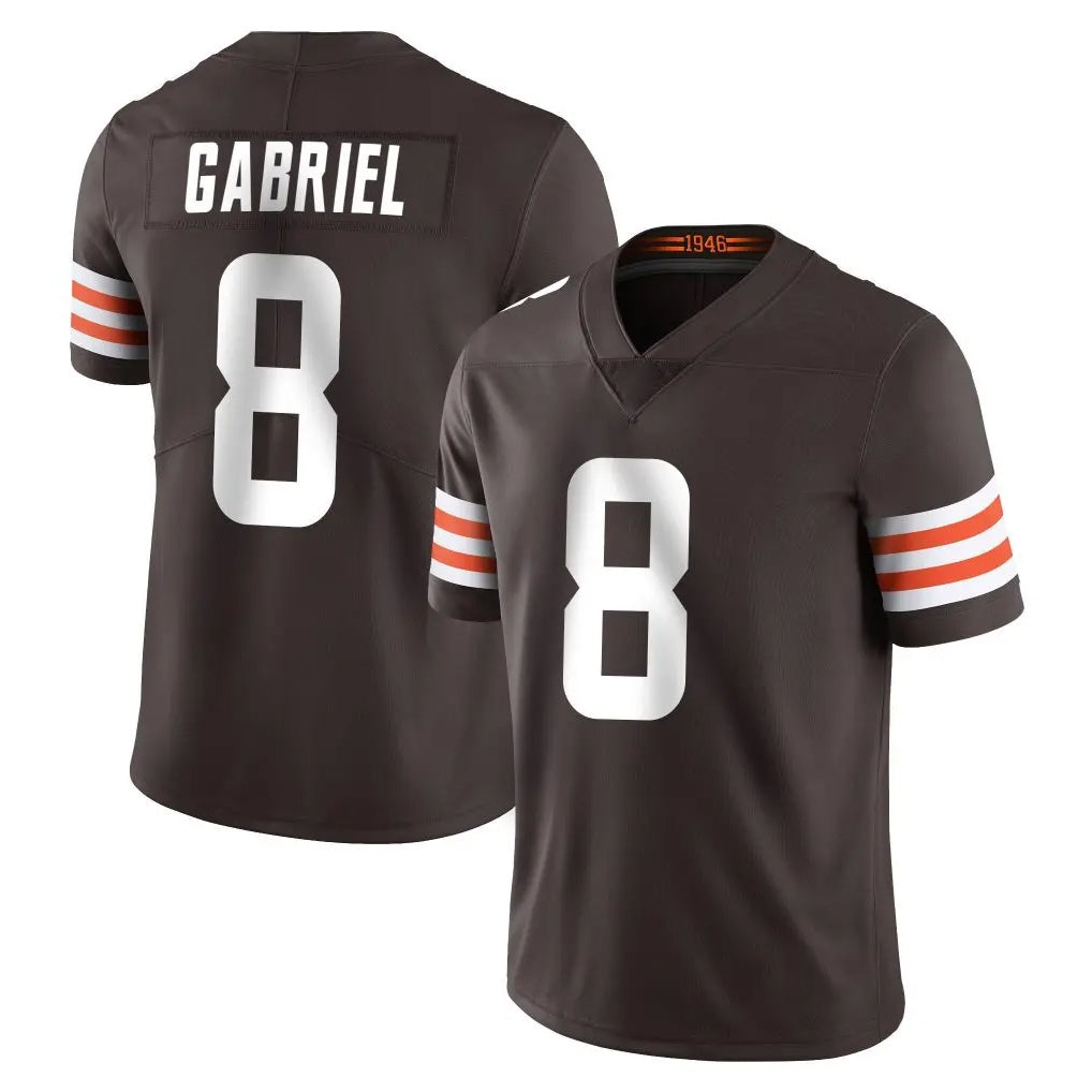 Johmsee C.Browns #8 Dillon Gabriel Player Brown Color Vapor Untouchable Limited Home Game Stitched Jerseys