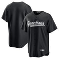 Johmsee C.Guardians Black Home Game Blank Player Stitched Jerseys