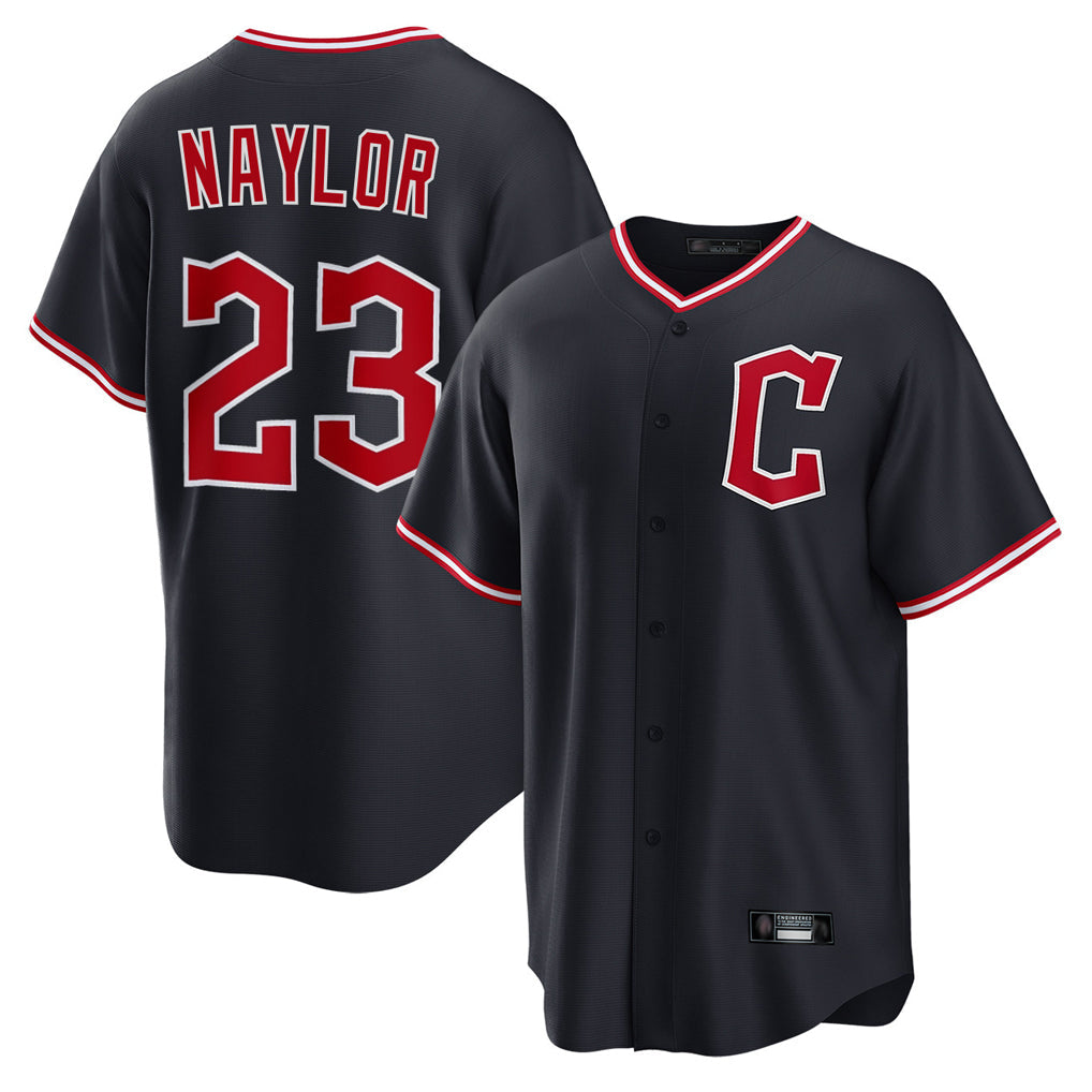 Johmsee C.Guardians #23 Bo Naylor Player Navy Home Game Stitched Jerseys