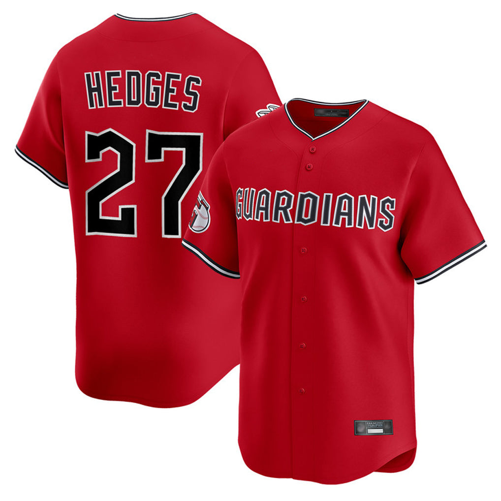 Johmsee C.Guardians #27 Austin Hedges Player Red Limited Home Stitched Jerseys
