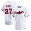 Johmsee C.Guardians #27 Austin Hedges Player White Limited Home Stitched Jerseys