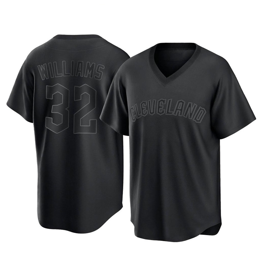 Johmsee C.Guardians #32 Gavin Williams Player Black T-shirt Home Game Stitched Jerseys