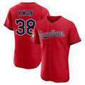 Johmsee C.Guardians #38 Steven Kwan Player Red Limited Elite Home Stitched Jerseys