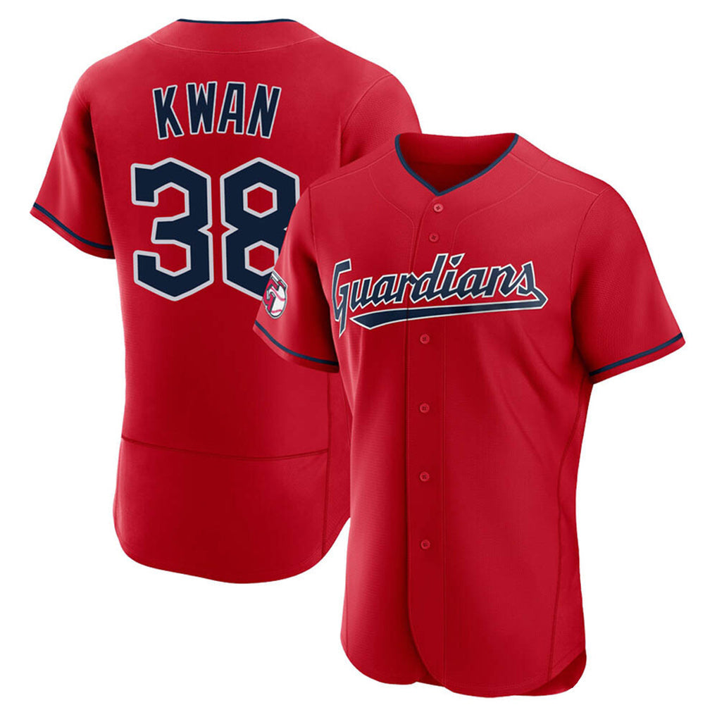 Johmsee C.Guardians #38 Steven Kwan Player Red Limited Elite Home Stitched Jerseys