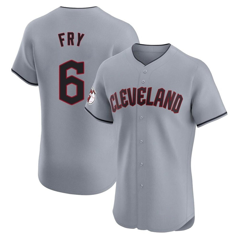 Johmsee C.Guardians #6 David Fry Player Gray Road Limited Elite Home Stitched Jerseys