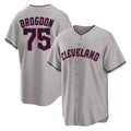 Johmsee C.Guardians #75 Connor Brogdon Player Gray Game Home Stitched Jerseys