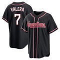 Johmsee C.Guardians #7 George Valera Player Black Fashion Out Home Game Stitched Jerseys