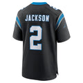 Johmsee C.Panthers #2 Mike Jackson Player Black Home Game Stitched Jerseys