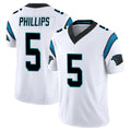 Johmsee C.Panthers #5 Jaelan Phillips Player White Vapor F.U.S.E. Limited Home Game Stitched Jerseys
