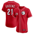 Johmsee C.Reds #21 Hunter Greene Player Red Limited Elite Home Game Stitched Jerseys