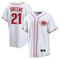 Johmsee C.Reds #21 Hunter Greene Player White Game Home Stitched Jerseys