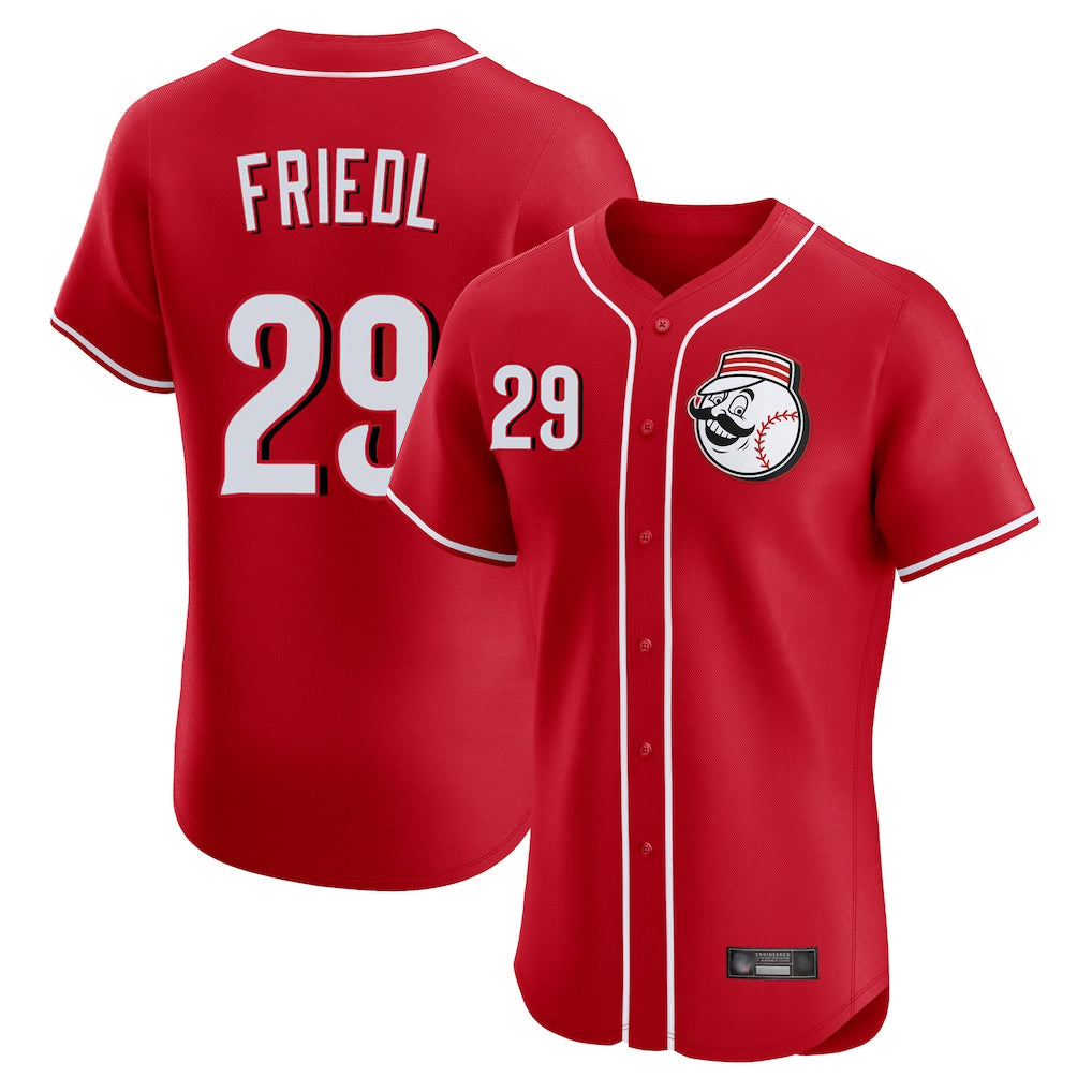 Johmsee C.Reds #29 TJ Friedl Player Red Limited Elite Home Game Stitched Jerseys