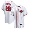 Johmsee C.Reds #29 TJ Friedl Player White Game Home Stitched Jerseys