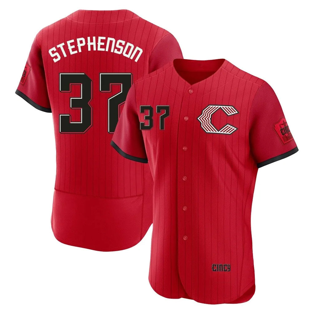 Johmsee C.Reds #37 Tyler Stephenson Player Red 2026 City Connect Limited Elite Home Stitched Jerseys