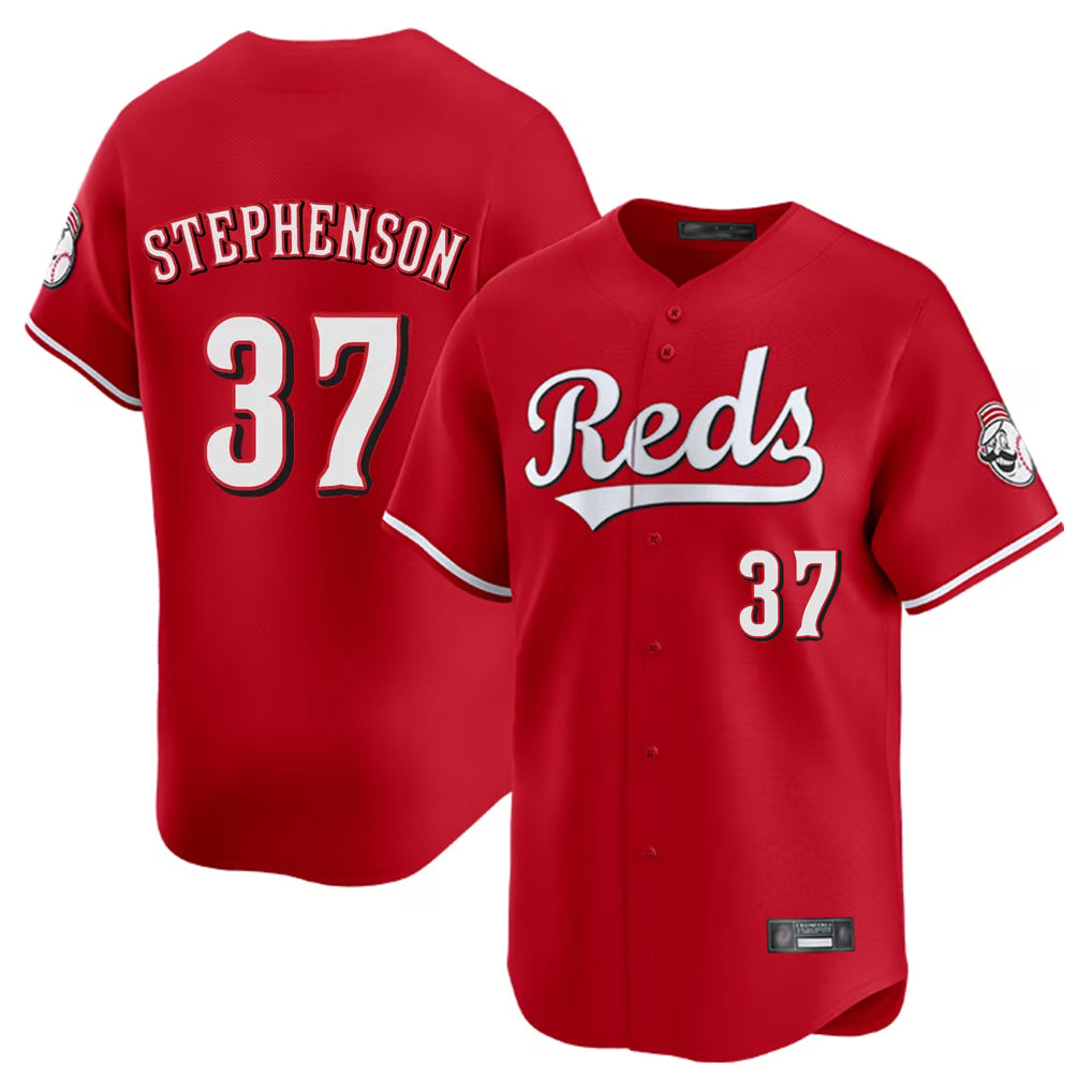 Johmsee C.Reds #37 Tyler Stephenson Player Red Home Limited Stitched Jerseys