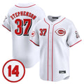 Johmsee C.Reds #37 Tyler Stephenson Player White Vapor Premier Limited Home Stitched Jerseys