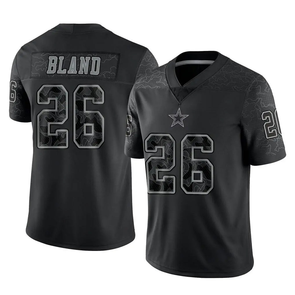 Johmsee D.Cowboys #26 DaRon Bland Player Black Limited Reflective Home Game Stitched Jerseys