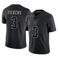 Johmsee D.Cowboys #3 George Pickens Player Black Limited Reflective Home Game Stitched Jerseys