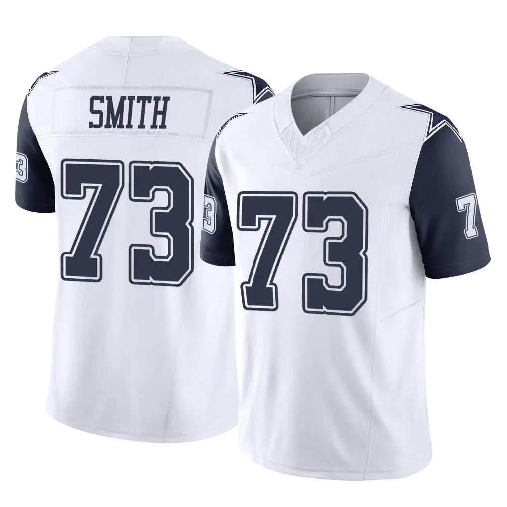 Johmsee D.Cowboys #73 Tyler Smith Player White-Navy Limited Vapor F.U.S.E. Home Game Stitched Jerseys