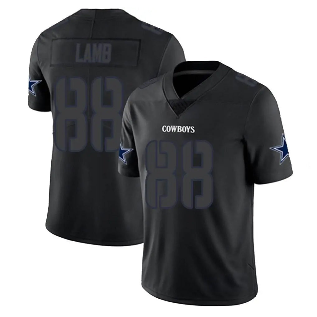 Johmsee D.Cowboys #88 CeeDee Lamb Player Black Impact Limited Home Game Stitched Jerseys