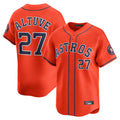 Johmsee H.Astros #27 Jose Altuve Player Orange Home Limited Stitched Jerseys
