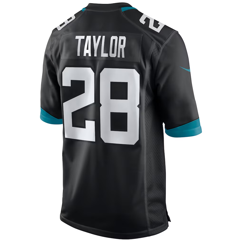 Johmsee J.Jaguars #28 Fred Taylor Black Retired Player Alternate Game Stitched Jerseys
